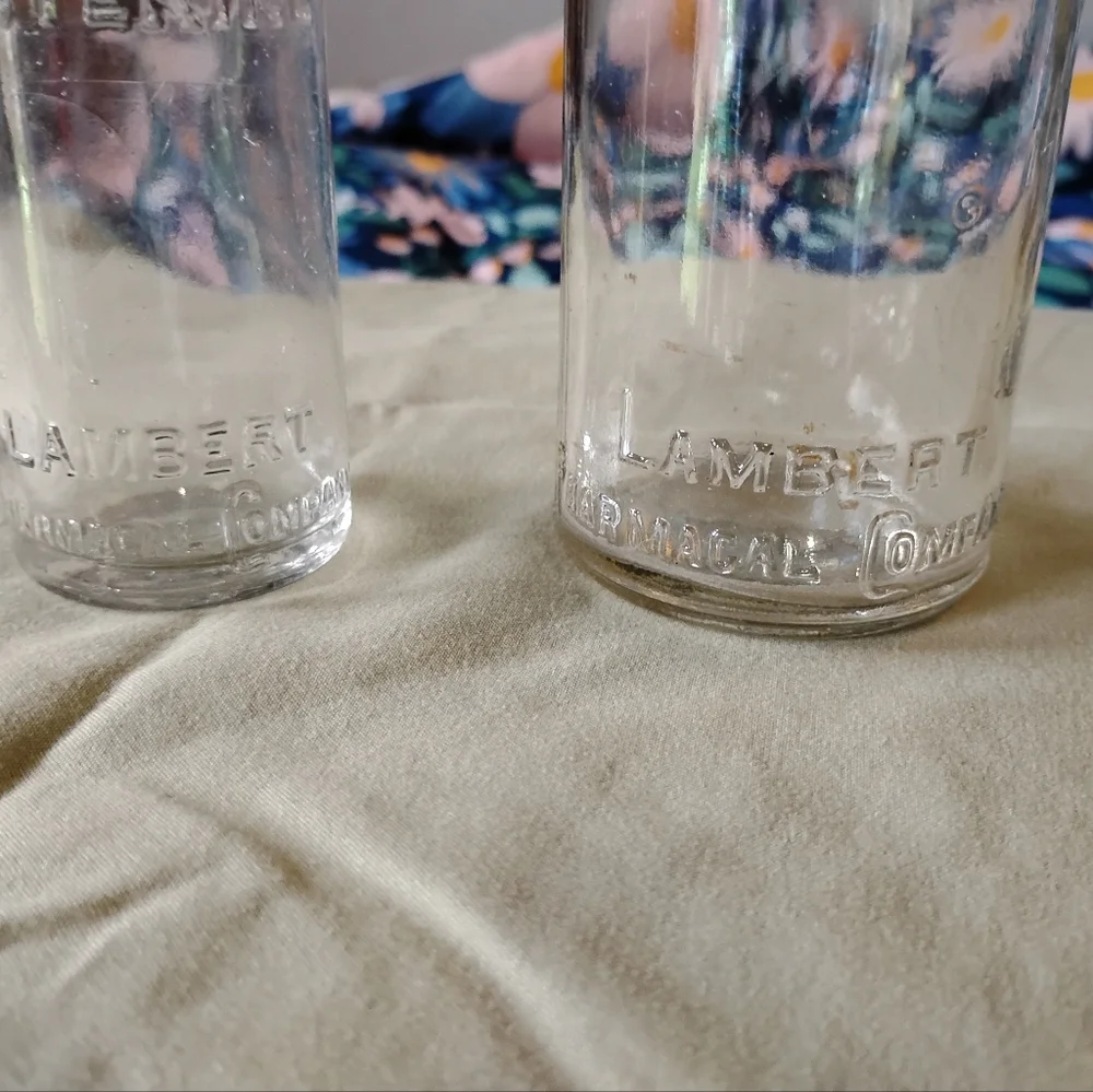 Vintage Listerine bottles